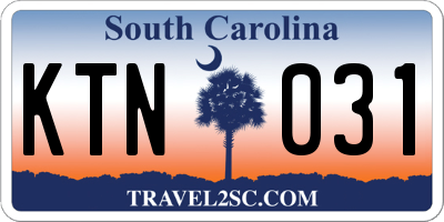 SC license plate KTN031