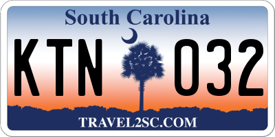 SC license plate KTN032