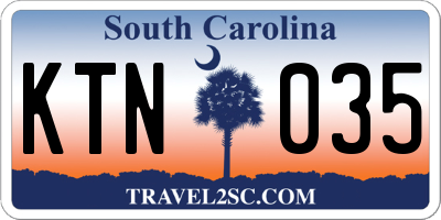 SC license plate KTN035