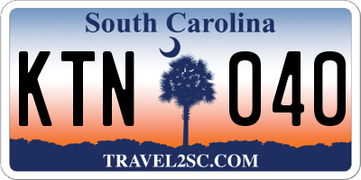 SC license plate KTN040