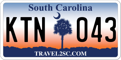 SC license plate KTN043