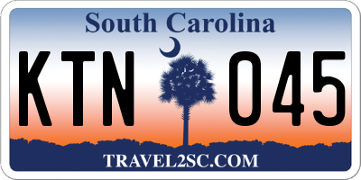 SC license plate KTN045
