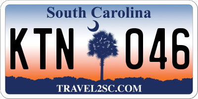 SC license plate KTN046