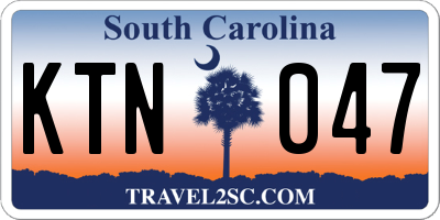 SC license plate KTN047