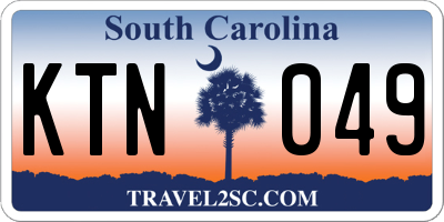 SC license plate KTN049