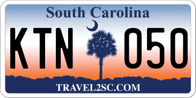 SC license plate KTN050