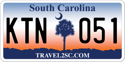 SC license plate KTN051