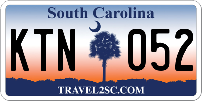 SC license plate KTN052