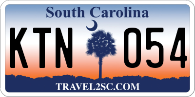 SC license plate KTN054