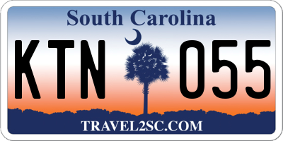 SC license plate KTN055