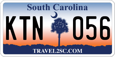 SC license plate KTN056