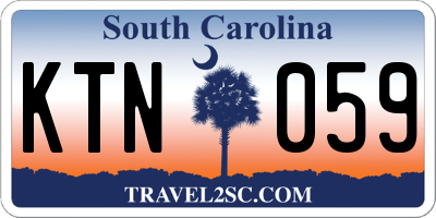 SC license plate KTN059