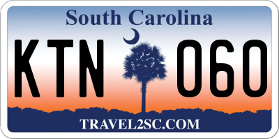 SC license plate KTN060