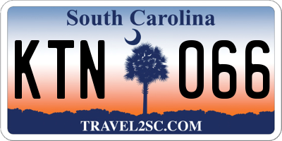 SC license plate KTN066