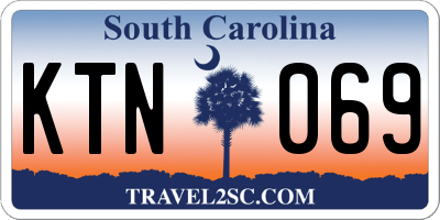 SC license plate KTN069