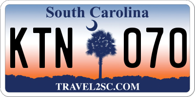 SC license plate KTN070