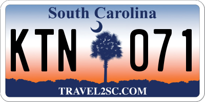 SC license plate KTN071