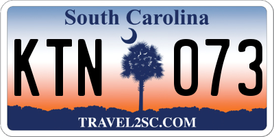 SC license plate KTN073