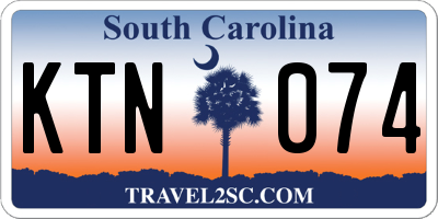 SC license plate KTN074