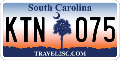 SC license plate KTN075