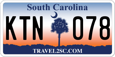 SC license plate KTN078