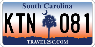 SC license plate KTN081