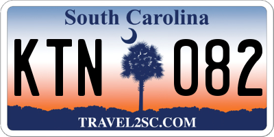 SC license plate KTN082