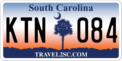 SC license plate KTN084