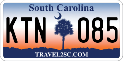 SC license plate KTN085