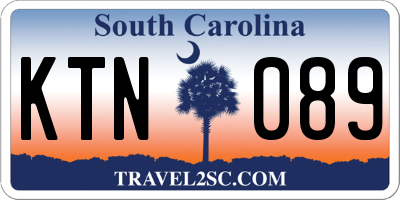 SC license plate KTN089