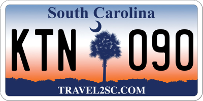 SC license plate KTN090