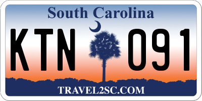 SC license plate KTN091
