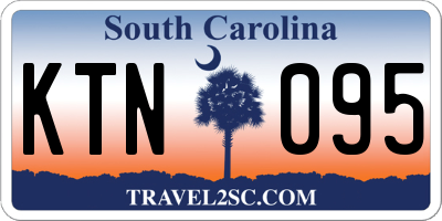 SC license plate KTN095