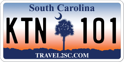 SC license plate KTN101