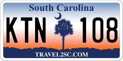 SC license plate KTN108