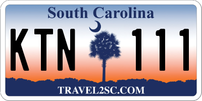 SC license plate KTN111