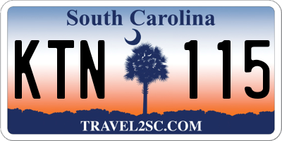SC license plate KTN115