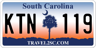 SC license plate KTN119