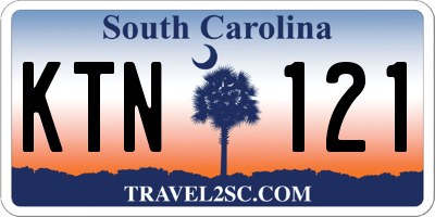SC license plate KTN121