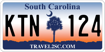 SC license plate KTN124