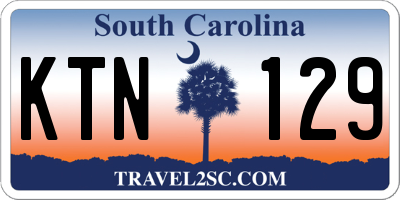 SC license plate KTN129