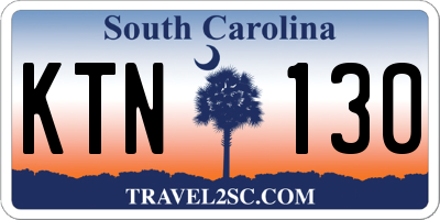 SC license plate KTN130