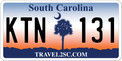SC license plate KTN131