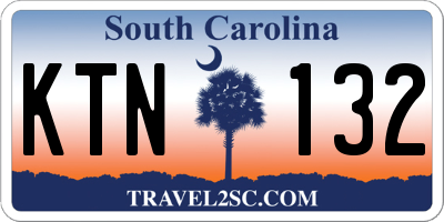 SC license plate KTN132