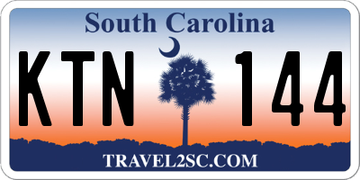 SC license plate KTN144