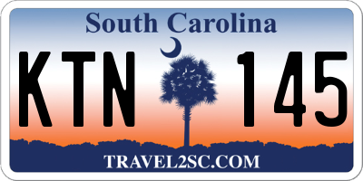 SC license plate KTN145