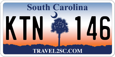 SC license plate KTN146