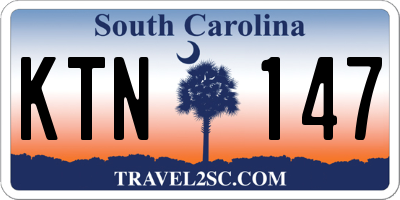 SC license plate KTN147