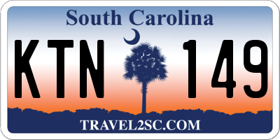 SC license plate KTN149