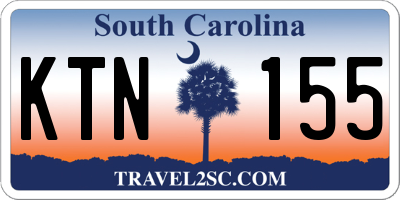 SC license plate KTN155